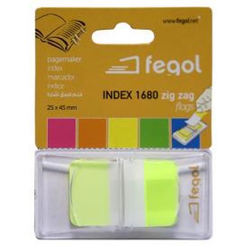 BLOCO INDEX FEGOL AMARELO , Fegol , BLOCIND023 , 5601932017088